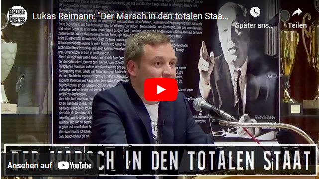 Lukas Reimann: “Der Marsch in den totalen Staat” (Roland-Baader-Treffen 2016)