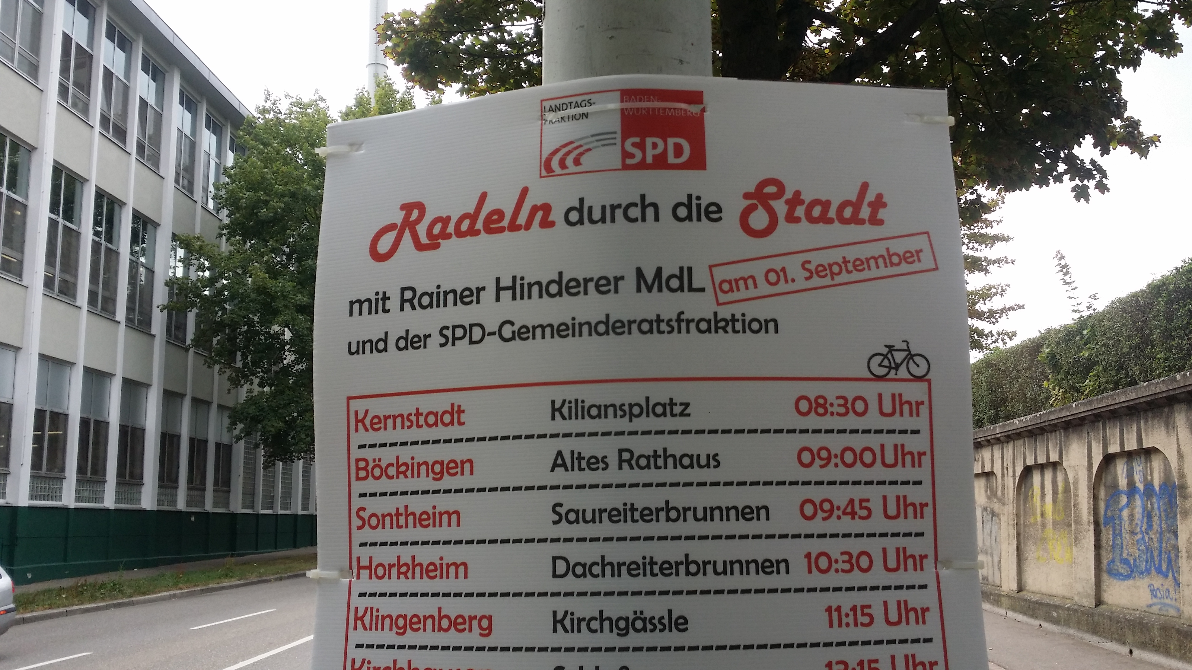 Bay schwätzt, die SPD-Stadtratsfraktion “säuft” und Hinderer radelt (überarbeitet)