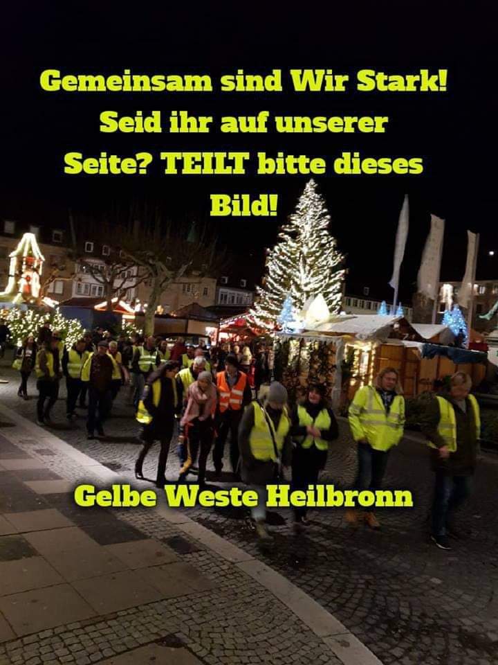 ‘Massenbewegung’ “Gelbe Westen Heilbronn” und der Amtsschimmel