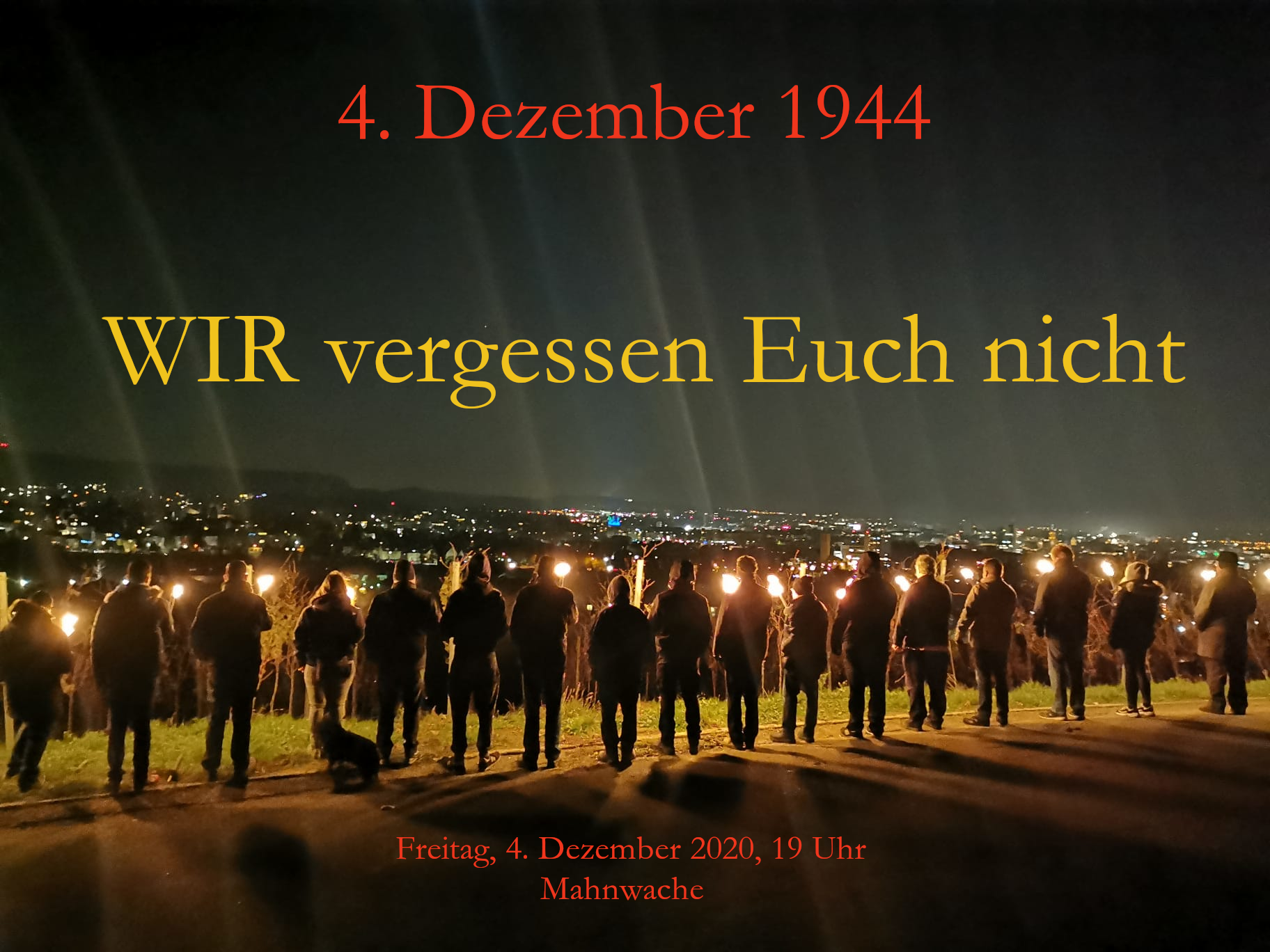 Gemeinsam gegen das Vergessen am 4. Dezember 2020 in Heilbronn