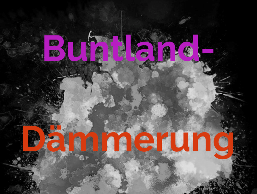 Folge 14 der “Tirade um acht”: “Buntland-Dämmerung”, Ausstrahlung auf YouTube am Sonntag, den 28. März, ab 20 Uhr