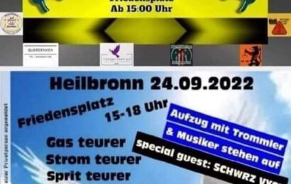 Samstag, den 24. Sepember:  Heilbronn steht auf