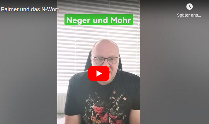 Boris Palmer  und das N-Wort