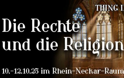 Thing IX vom 10. bis 12. Oktober 2025: Leitmotto: „Die Rechte und die Religion“