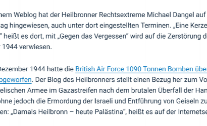 „Heilbronner Stimme“ geht Michael Dangel auf den Leim „Heilbronner Stimme“ geht Michael Dangel auf den Leim