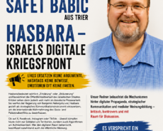 Hasbara – Israels digitale Kriegsfront – Vortrag von Safet Babic am 4. September 2026