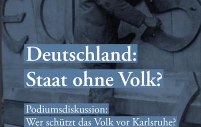 Deutschland – Volk ohne Staat? Podiumsdiskussion von Agora Europa am 3. Oktober 2026